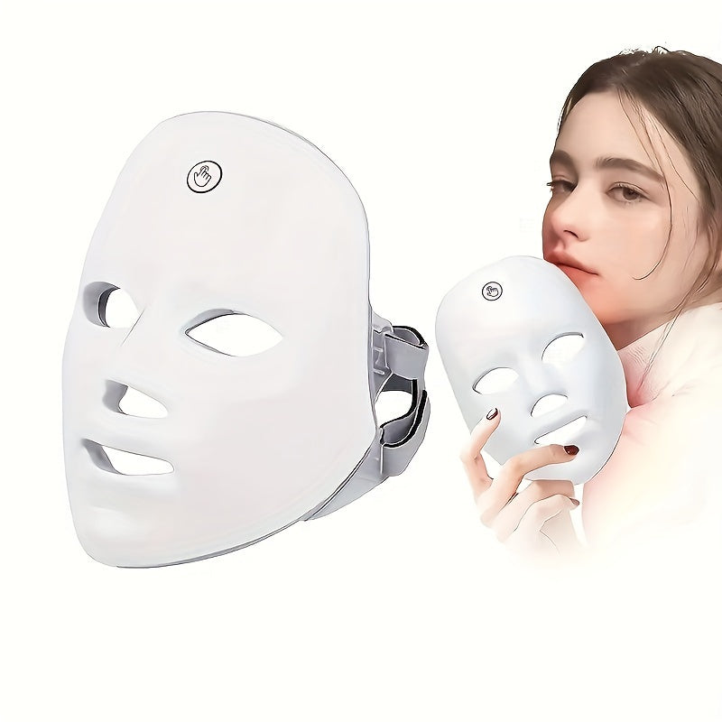 7-Colors Rechargeable LED Face Mask For Skin Care And Facial Skincare - Holiday Gifts For Women