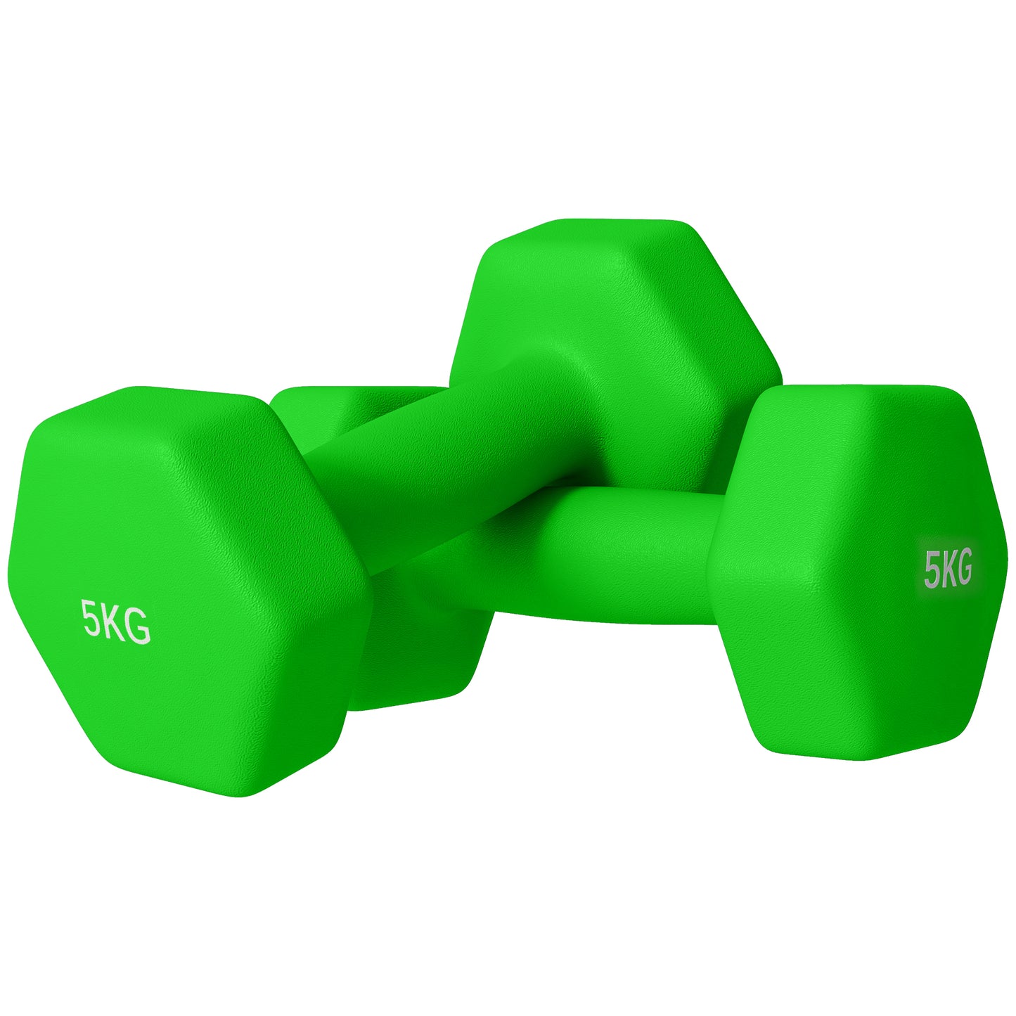 Set of 2 Hex Dumbbells, Weights Pair with Non-Slip Grip, Home Gym Fitness Training Equipment