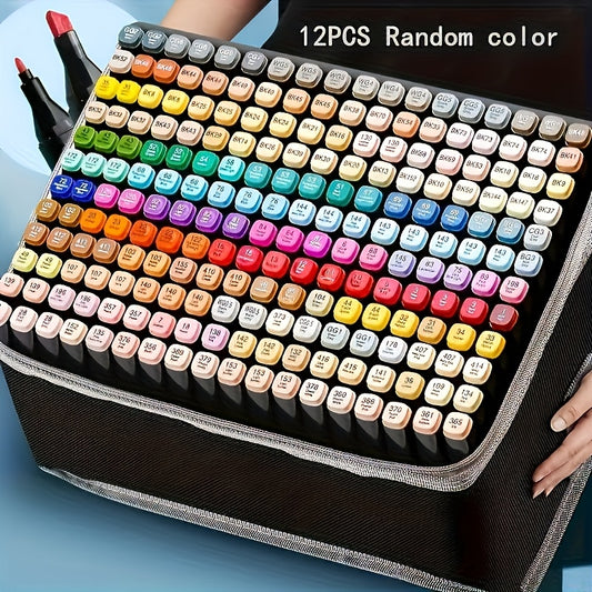 ArtPro 60-Color Dual Brush Markers Set, Plastic Artist Coloring Pens for Adult Coloring Books, Bullet Journals, and Fine Art Detailing