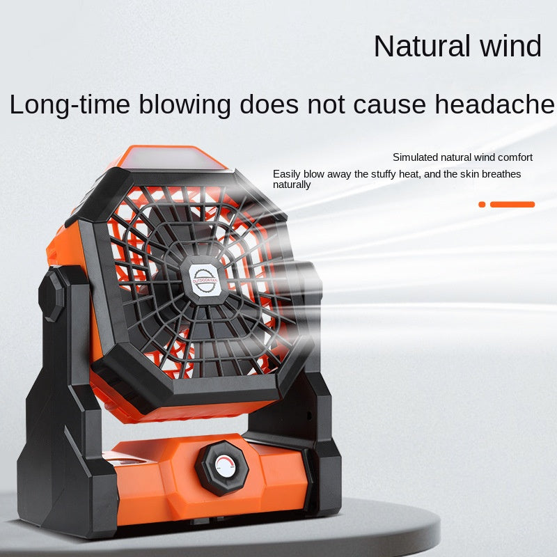 Revised product title: Rechargeable Portable USB Fan with Infinite Speed Control, Strong Wind, and Lighting - Stay Cool Anywhere!