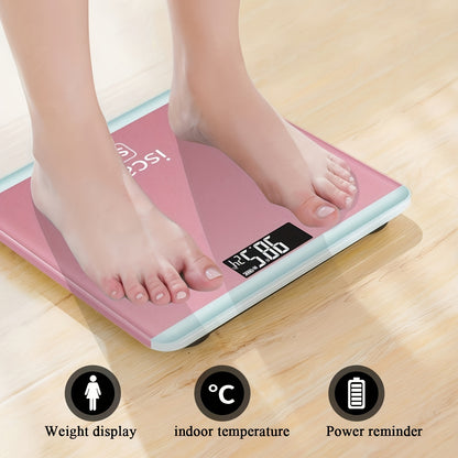 1pc Rose Golden Mini Weight Scale - Accurate Smart Body Weight Scale with Electronic Weighing Function, Household Essential for Health Monitoring - SE Brand