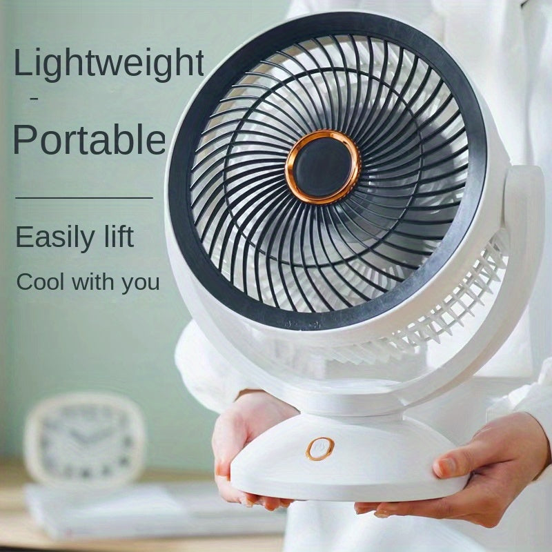 Portable USB Rechargeable Small Fan - Ideal for Home and Office Use - Desktop Fan