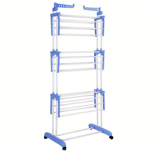 Foldable Extra Large 4 Tier Indoor Outdoor Clothes Airer Laundry Dryer Rack