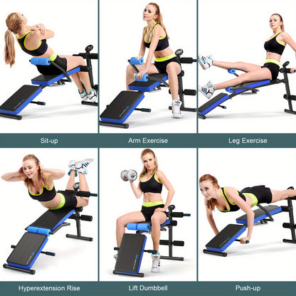 ERGOMASTER Adjustable Weight Bench Foldable Utility Weight Bench for Full Body Workout