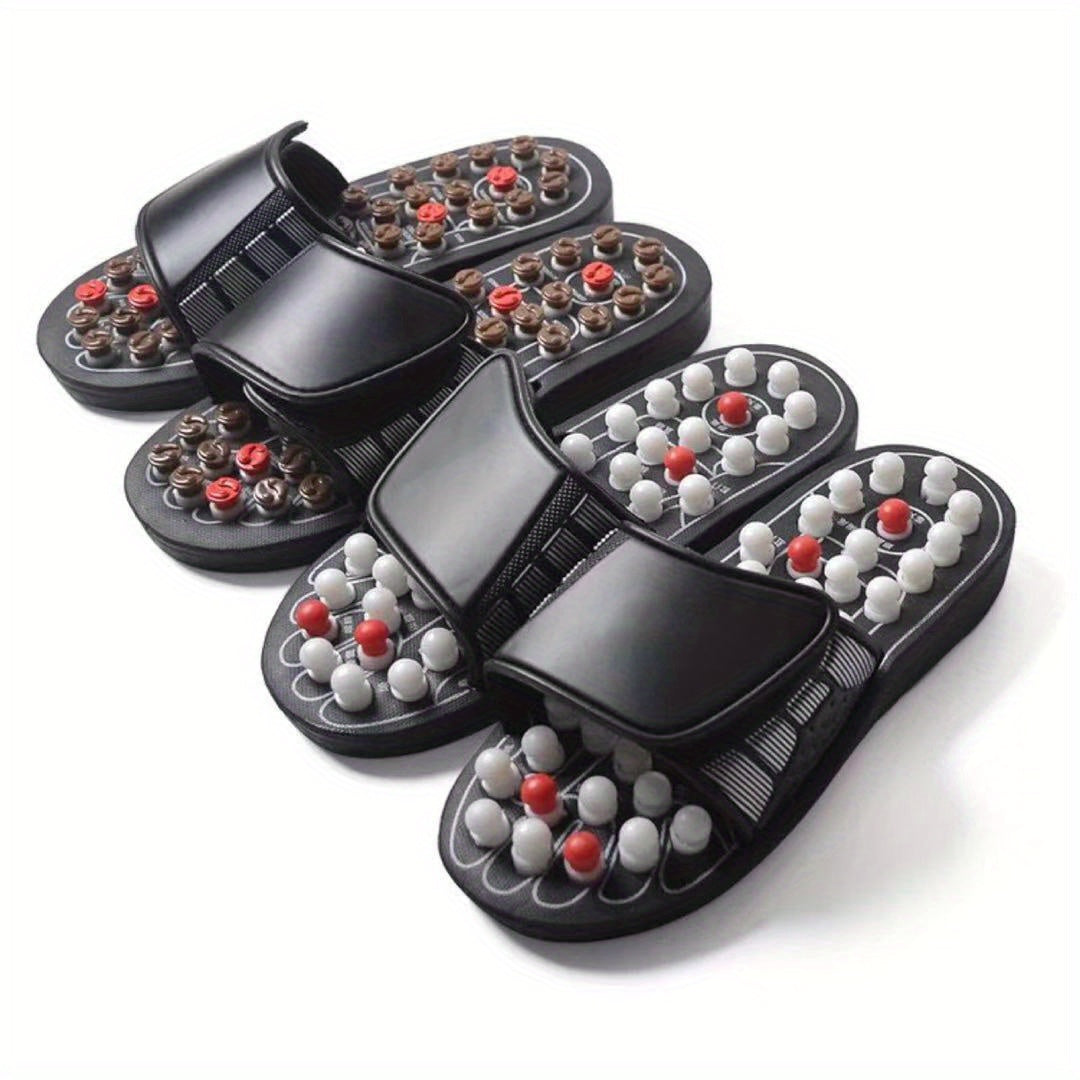 UK Anti-Slip Reflexology Sandals Foot Massage Slipper with Acupressure Therapy