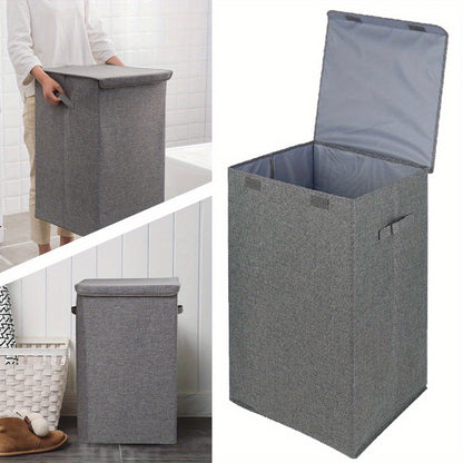 COSANSYS 1PCS 2PCS 100L Laundry Hamper with Lid Large Foldable Laundry Basket Tall Collapsible Dirty Clothes Hamper for Laundry Room Bathroom Dorm