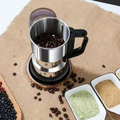 Coffee grinder, home small grains and cereals grinding machine automatic grinder, suitable for home kitchen