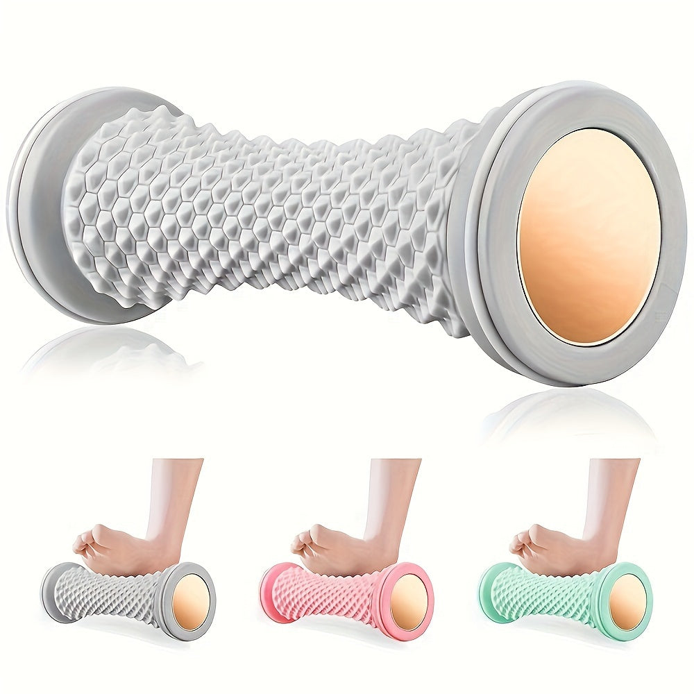 Premium PVC Foot Roller Massager - Portable Arch Support & Plantar Fasciitis Relief, Manual Relax Tool in Gray, Green, Purple, Pink