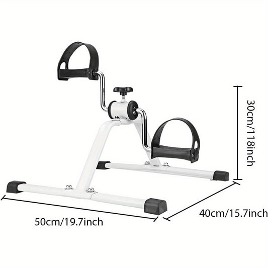 Pedal Exerciser 48x41x30cm Adjustable Resistance Mini Exercise Bikes Hand-Arm and Leg Exerciser for Home Fitness Gym Work Out