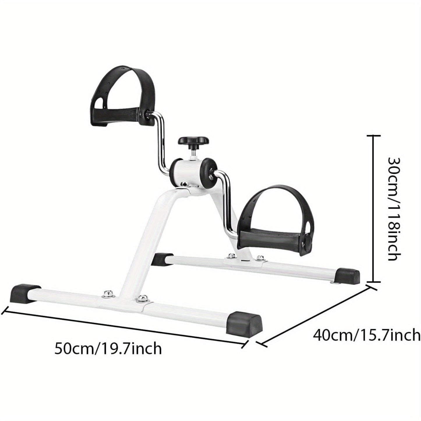 Pedal Exerciser 48x41x30cm Adjustable Resistance Mini Exercise Bikes Hand-Arm and Leg Exerciser for Home Fitness Gym Work Out