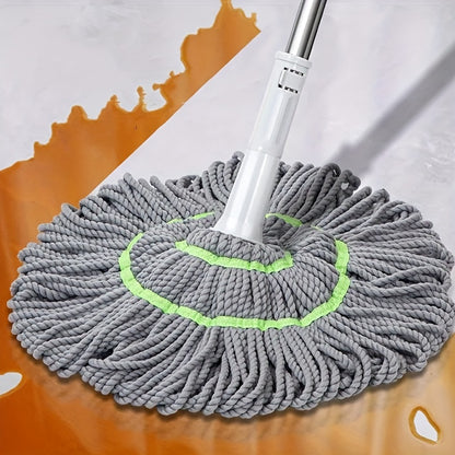 1pc, Self-twisting Water Mop For Floor Wiping, Hand-wash-free Spin Mop, Lazy Mop For Household Wooden Floors, Ceramic Tiles Floor Cleaning, Dust Removal Mop, Cleaning Supplies, Cleaning Tool