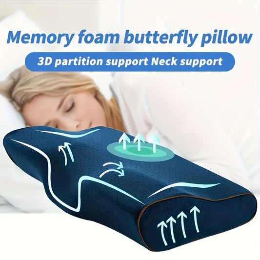 Cervical Neck Pillow Memory Foam Neck Support Pillow for Side, Back Sleepers