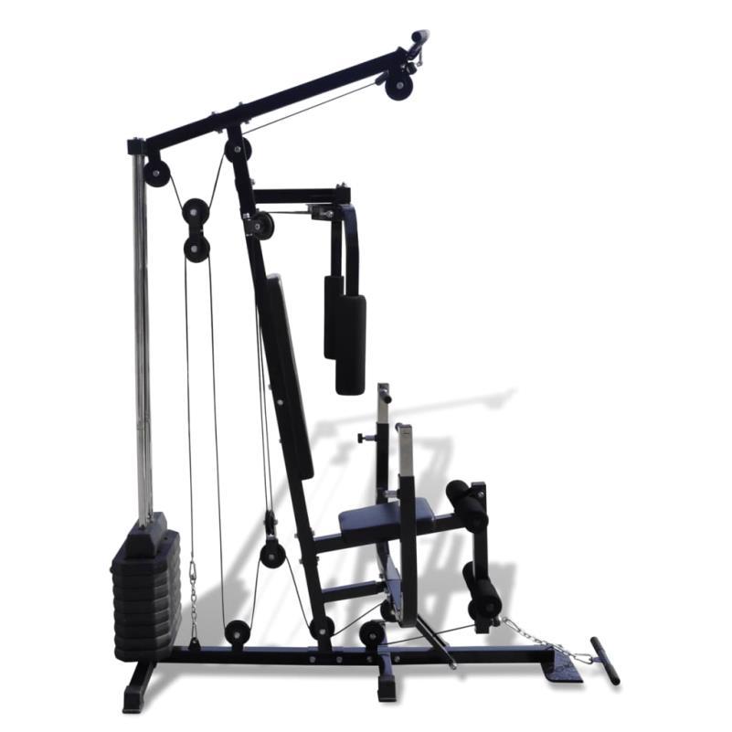 1pc Iron Multi Gym Machine for Home Fitness - Full Body Strength Training Workout Equipment for Adults, Uncharged, No Battery Required