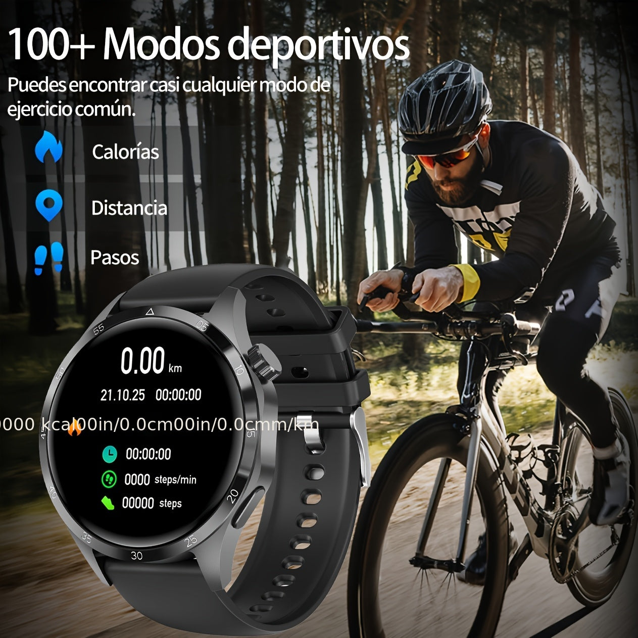 2024 NFC Smartwatch GPS Sports Tracking, 360 * 360 High-definition Touch Screen Display, Intelligent AI Voice Assistant, Hands-free Wireless Calling, Sports And Fitness Tracker - Designed Specifically For Men, Perfect Gift For Holidays