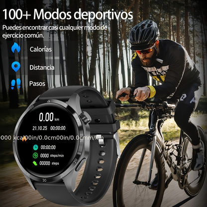 2024 NFC Smartwatch GPS Sports Tracking, 360 * 360 High-definition Touch Screen Display, Intelligent AI Voice Assistant, Hands-free Wireless Calling, Sports And Fitness Tracker - Designed Specifically For Men, Perfect Gift For Holidays