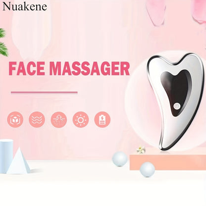 Home Beauty Instrument, USB Rechargeable Electric Gua Sha Device, Face And Neck Massager, Gifts For Women, Mother's Day Gift