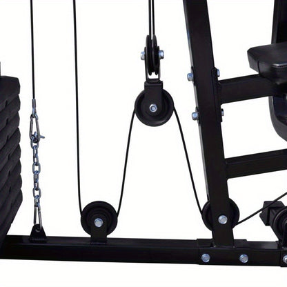 Ultimate Home Gym Workout Station with Weight Plates - Versatile Fitness Machine for Full Body, Strength & Conditioning Training