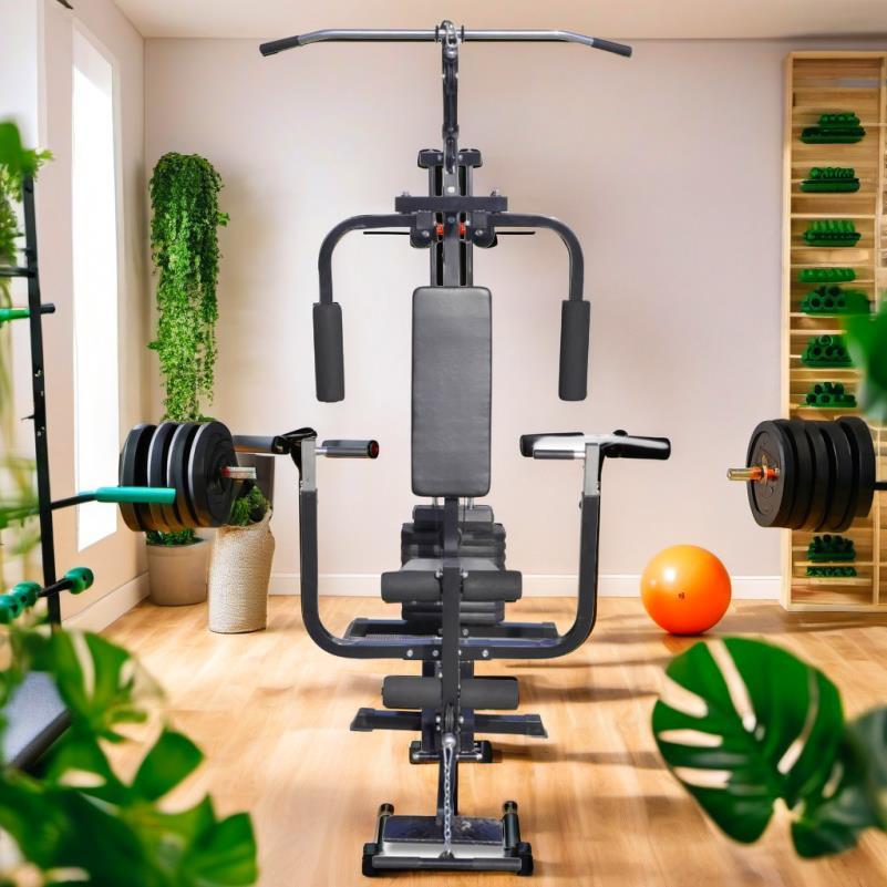 Versatile Home Gym Fitness Machine - Adjustable Resistance for Full Body Workout & Strength Training, Durable Iron Construction