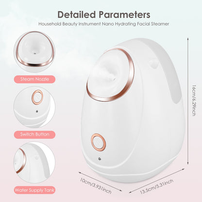 Household beauty instrument nano hydrating facial steamer