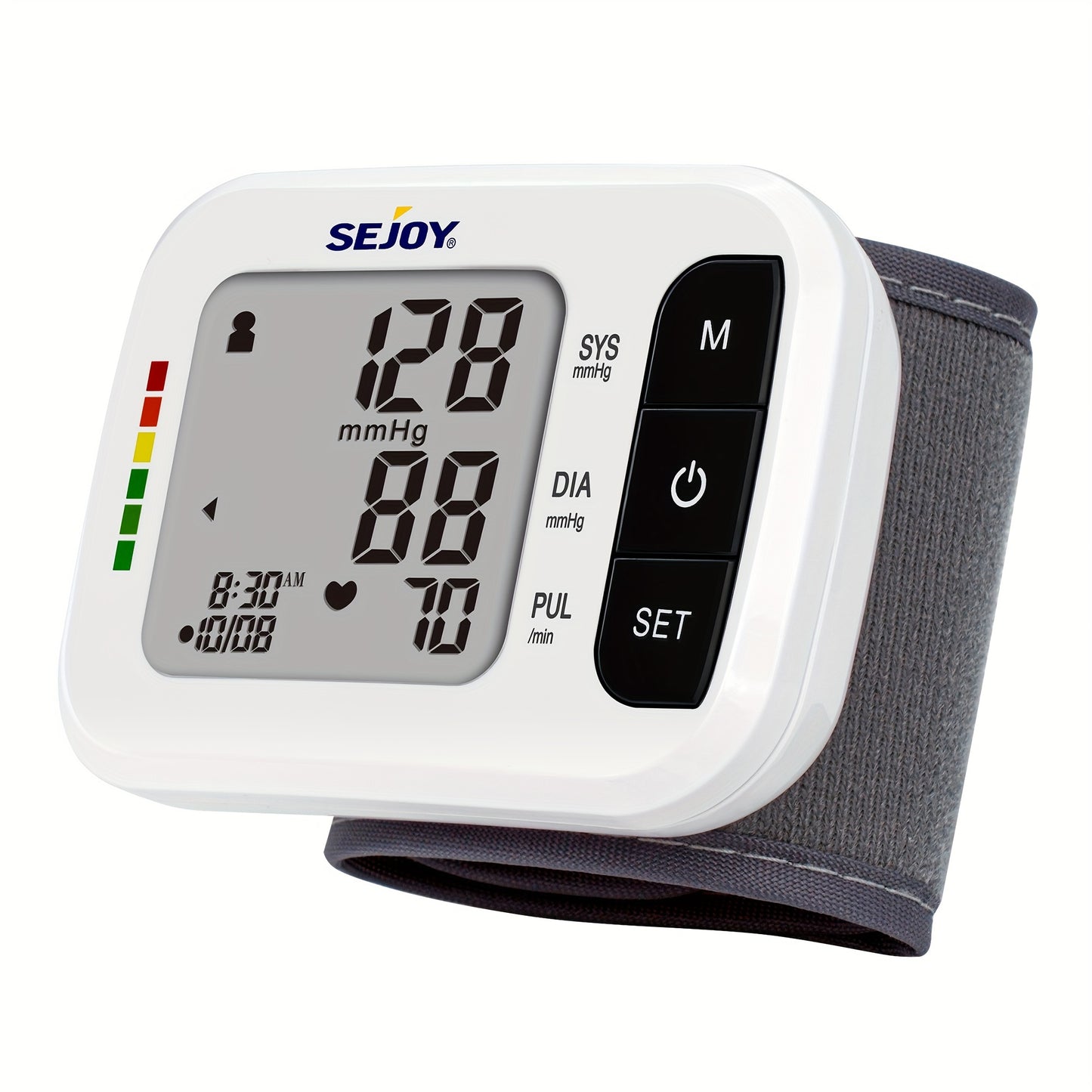 Sejoy Accurate Wrist Blood Pressure Monitor For Home Use, Automatic Digital Blood Pressure Device With Large LCD Display, Smart Blood Pressure Automatic BP Machine Including Blood Pressure Wrist Strap And PP Box And Batteries