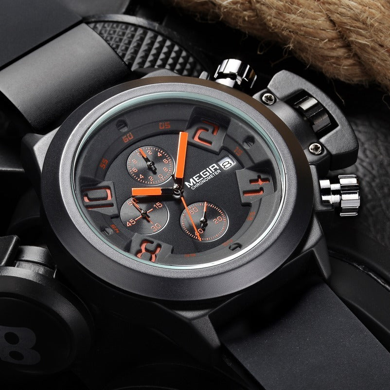 Men's Waterproof Calendar Multifunction Chronograph