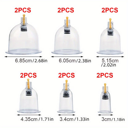 32PCS cupping vacuum massage cup set for healthy acupuncture suction