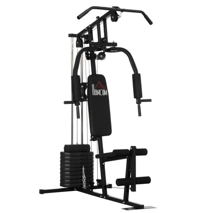 Multi Gym with Weights, Multifunction Home Gym Machine with 45kg Weight Stack for Full Body Workout and Strength Training