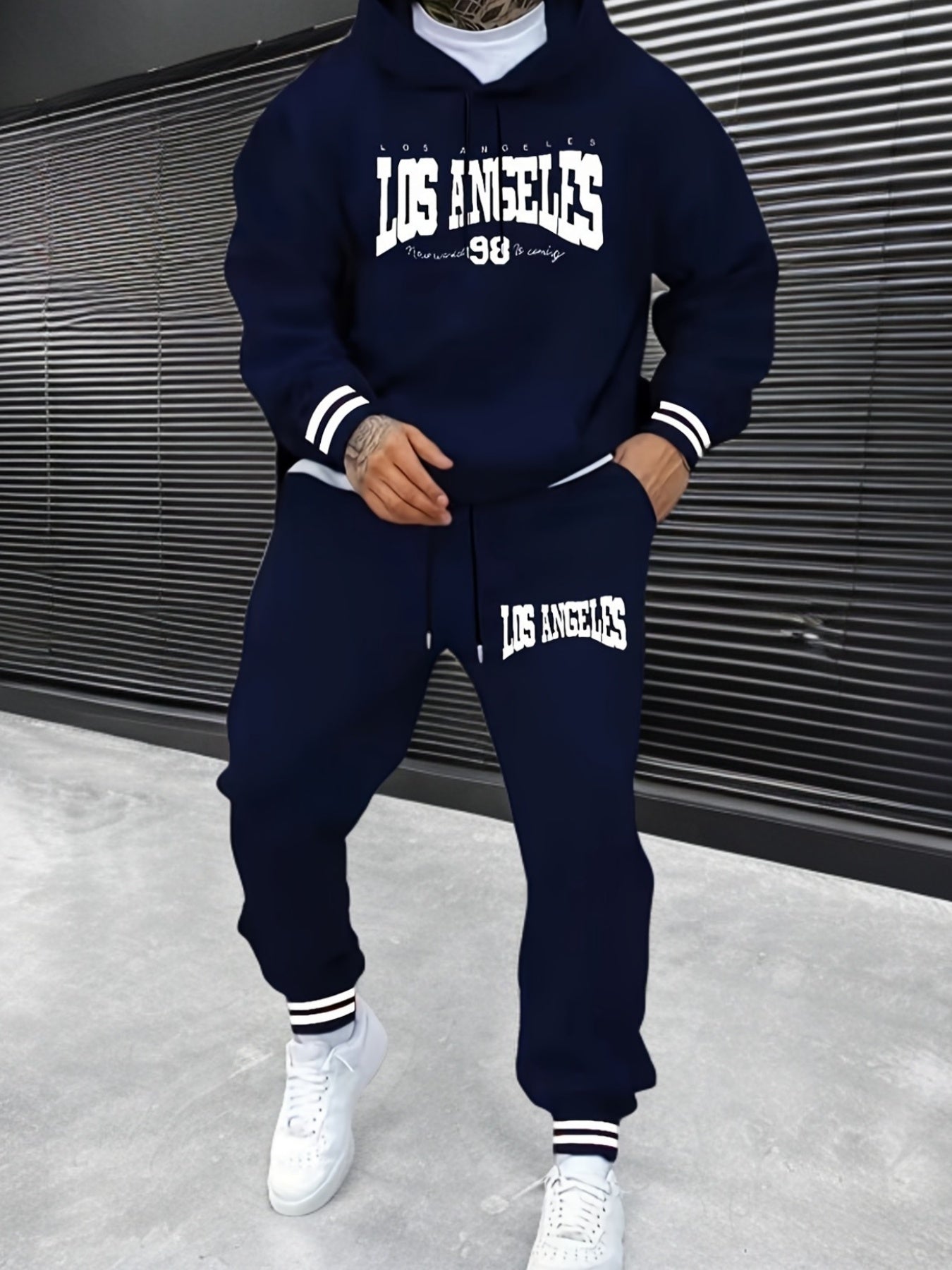 Los Angeles 98 Hoodie & Jogger Pants Set - Warm, Cozy, and Stylish - Perfect for Casual Outings