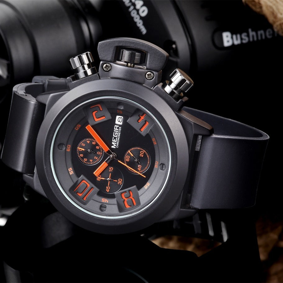 Men's Waterproof Calendar Multifunction Chronograph