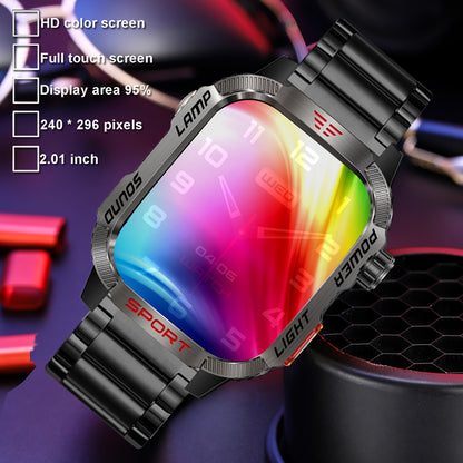 Smart Watch Wireless Answer And Call Outdoor Sports Watch LED Waterproof Fitness Tracker Pedometer Message Display, for iPhone & Android Mobile Phones, Men's Smart Watches Gift