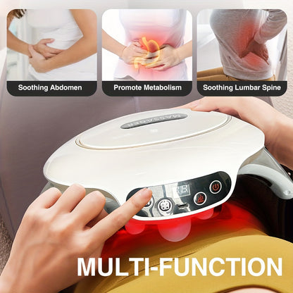 Multi-Functional Electric Abdominal Massager with Soothing Heat - Targets Waist, Back, Neck, and Legs, Ultra-Portable for Home and Office Relaxation, Ideal Gift for Women Seeking Wellness