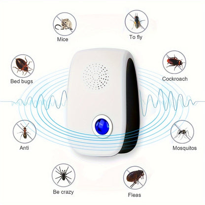 4 Packs Ultrasonic Pest Repeller - Plug-in Mice Repellent - Rodent Repellent For Indoor Use - Insect Repellent - Mouse Repellent Repelling Rat, Spider, Mouse, Mice, Cockroach, Moths, Ants For Home, Kitchen, Office, Hotel, Warehouse