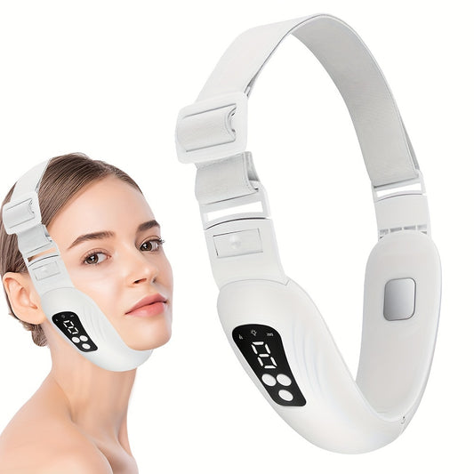 For Smart V-Face Slimming Device: 3 Modes, 9 Intensities, LED Display - USB Rechargeable, Massage & Vibration - Ideal Gift for Her