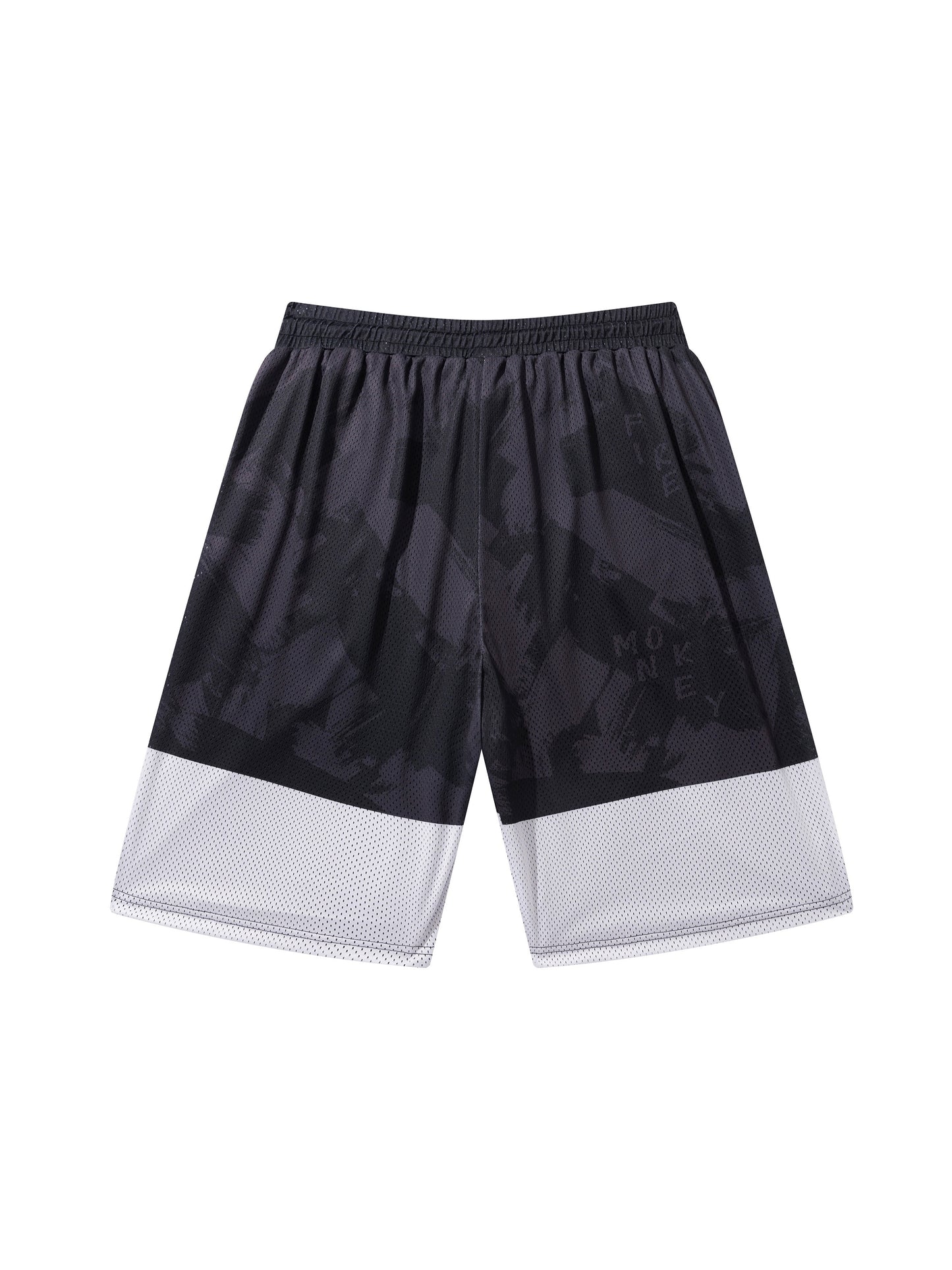 Men's Color Block 12 Graphic Print Shorts With Pockets, Active Elastic Waist Drawstring Shorts For Summer Fitness