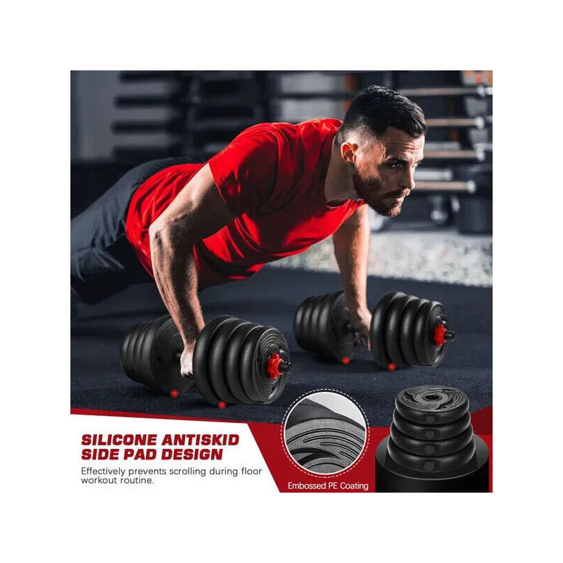 30kg Adjustable Dumbbell Barbell Set For Home Gym Commercial Weights Dumbbells Dumbell New Lifting Training For Men Women Unisex Workout