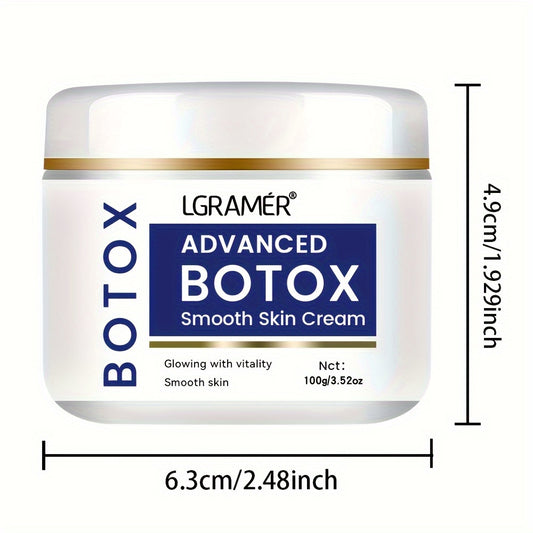 LGRAMER Botox Advanced Facial Cream, 100G/60G/30G, Moisturizing & Hydrating, Vitamin C, Hyaluronic Acid, Collagen, Non-Greasy, Anti-Aging, All Skin Types, Low Allergenicity