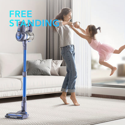 Greenote Cordless Vacuum Cleaner, 23Kpa Powerful Suction Vacuum With LED Floor Brush, 35min Long Runtime, Detachable Battery, 6 In 1 Lightweight Handheld Vacuum For Home/Car/Hard Floor/Carpet/Pet/Hair