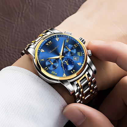 Stylish Men's Classic Automatic Mechanical Watch - Water Resistant Multi-Functional Luminous Timepiece with Date Display and Sweeping Second Hand - Perfect for Fashion-Conscious Individuals