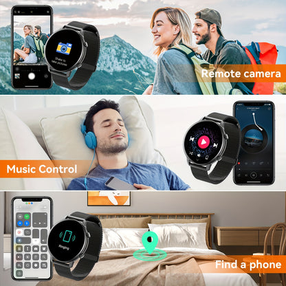 Mingtawn 3.53 cm Women'S Smartwatch, New Smartwatch, Detachable Strap, Men'S Smartwatch, Wireless Calling (Answer/Hang Up), 100+ Sports Modes, Multi-Function Watch