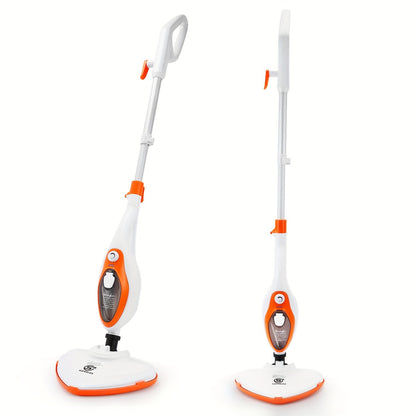 SUPERLEX 12-IN-1 Mutlifunction Steam Mop Detachable Handheld Variable Steam Control With Microfibre Pad For Carpets, Laminate, Hard Floors, Bathroom, Kitchen, Windows