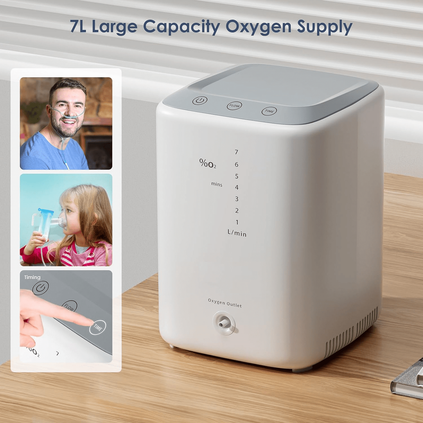 Oxygen machine for home use/stylish oxygen concentrator with touch button/Oxygen and nebulizing 2 in 1