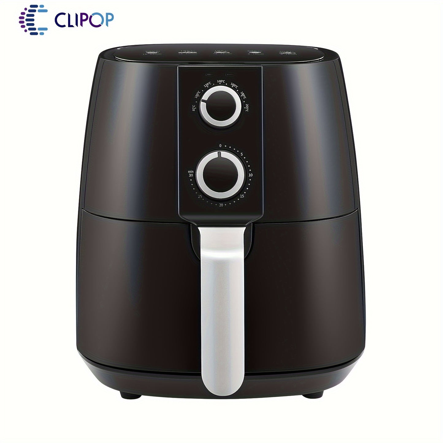 CLIPOP Air Fryer Home Use Energy Saving Airfryer With Rapid Air Circulation, Inc Air Fry, Bake And Roast, Air Fryers Oven, Oil Free Hot Cooker, Nonstick Basket, 3.8L, Black 1450W