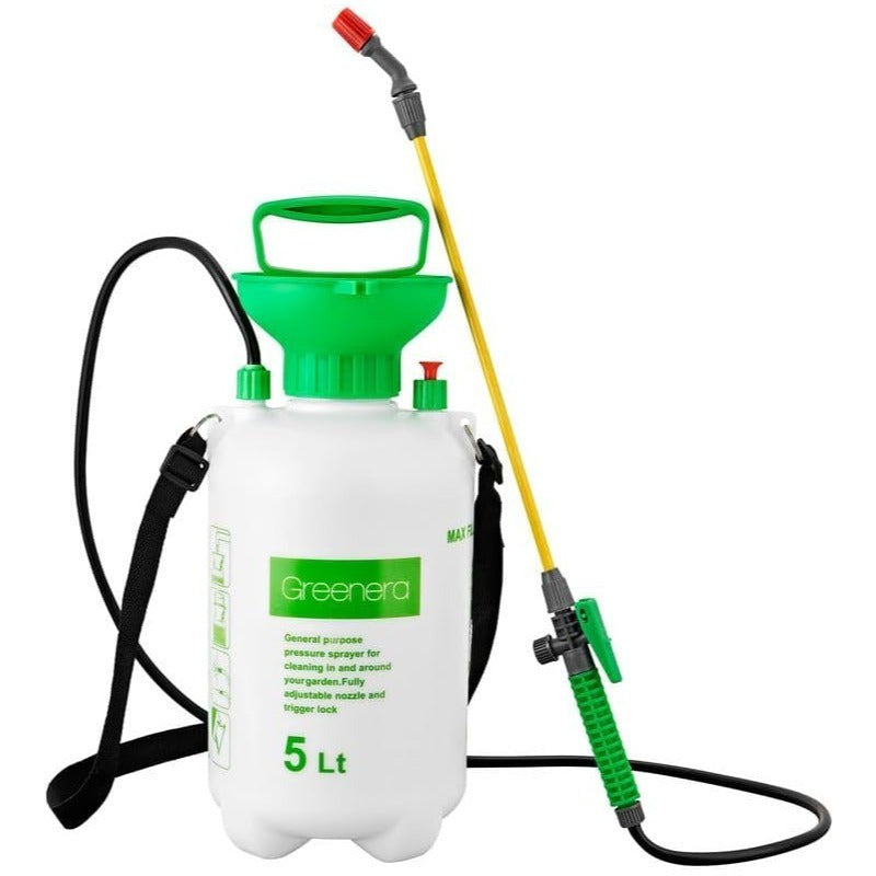 5 Litre Garden Sprayer Pressure Sprayer Hand Pump Action with Adjustable Nozzle Weed Killer Water Pump Sprayer Ideal with Pesticides Insecticides Fungicides