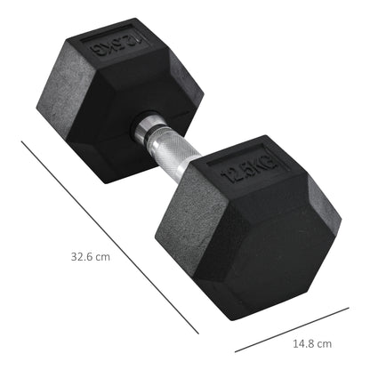 Single Rubber Hex Dumbbell Portable Hand Weights Dumbbell Home Gym Workout Fitness Hand Dumbbell