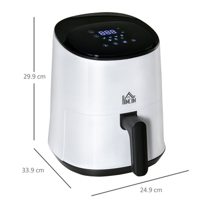 2.5L Air Fryer, 1300W Air Fryer Oven with Digital Touch Display, Rapid Air Circulation, Adjustable Temperature, Timer and Dishwasher Safe Basket for Oil Less or Low Fat Cooking