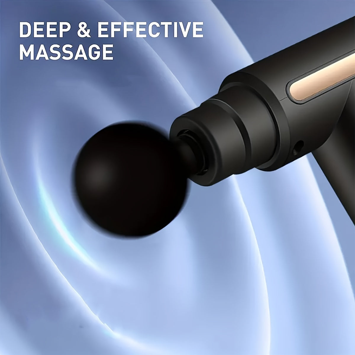 Compact Deep Tissue Massage Gun, Portable Muscle Massager with High-Torque Motor and USB Charging, Universal Fit for All, ABS Construction, Includes Rechargeable Lithium Polymer Battery - Ideal Gift for Fitness Enthusiasts