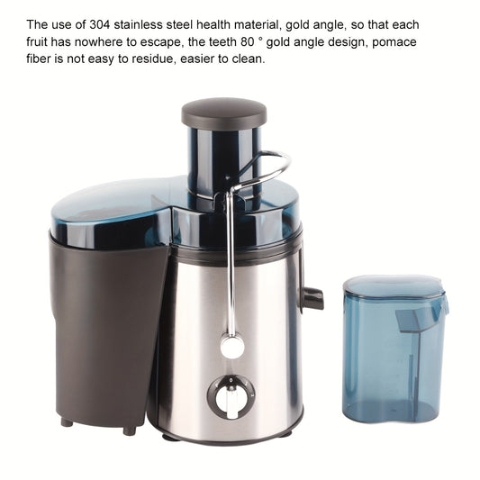 Juicer Machines, 400W Whole Fruit And Vegetable Juice Extractor, Centrifugal Juicer Machine, Stainless Steel Juicer With Two Speed Settings, BPA-Free, Easy Clean - 500ML Stainless Steel Juicer Machine Whole Fruit Vegetable Centrifugal Juice Extractor