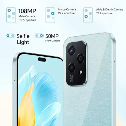 New Global Version HONOR 200 Lite 5G Smartphone MediaTek Dimensity 6080 108MP Camera 4500mAh Battery 6.7" AMOLED Display NFC