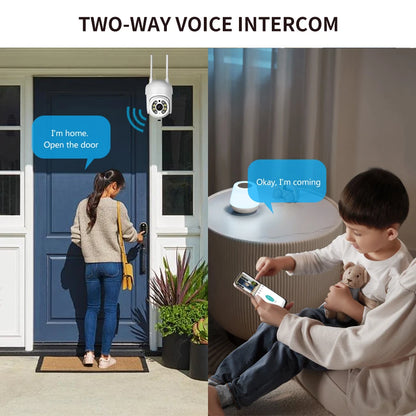 2MP Wireless Network Outdoor Waterproof WIFI Camera PTZ Auto Tracking Two-Way Voice Security Protection IP Baby Monitor Camera