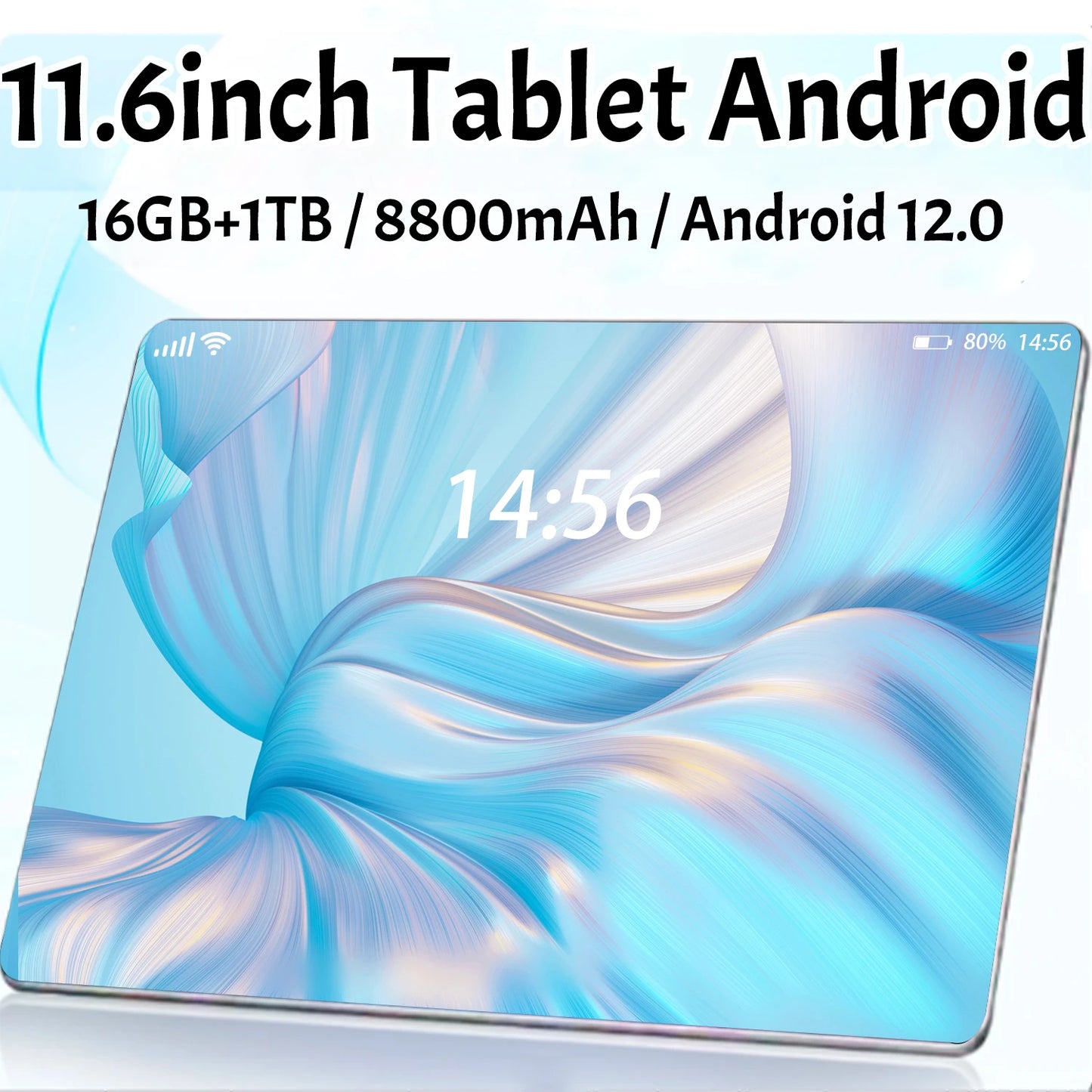 2024 5G Brand New 11.6 Inch Tablet Android Tablets Pc 16GB Ram 1TB Rom Android 12.0 8800mAh Network Bluetooth 4G HD Screen